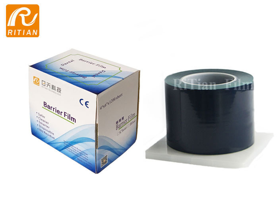 Polythene Plastic Protective Film Dental Barrier Film With Dispenser Box Perforated Design 1200 Sheets