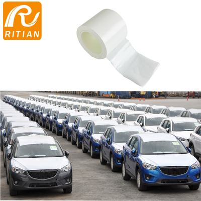 White Glossy Auto Carpet Shipping Wrap Film Vehicle Temporary Paint Protection Film For Cars
