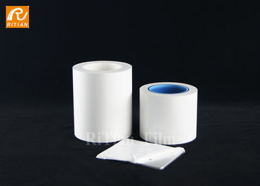 PE Material White Plastic Film Roll Medium Adhesive Scratch Resistant
