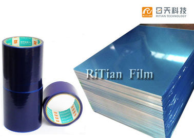 PE Material Surface Protection Film Roll Blue Color For Stainless Steel Plate