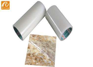 Temporary Stone Marble Protection Film , Transparent Blue PE Protective Film