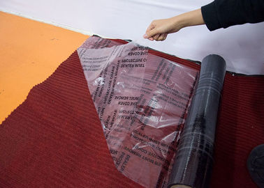 Auto Carpet Adhesive Protective Film , Transparent Carpet Protection Roll