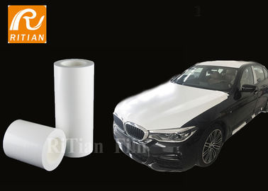 PE White Automotive Protective Film Solvent Based Adhesive For Car Paint Protective