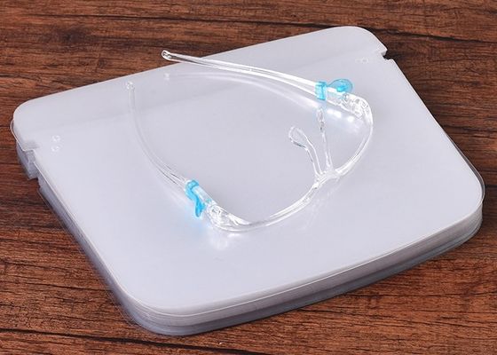 Good price Clear PET Dismountable Face Shield Protective Film With Glasses Frame online