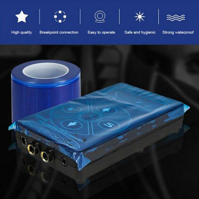 Vivid Dental Barrier Film Sticky Wrap with Adhesive Backing – for Surface Barrier, Dental, Hospital Use – 1200 Perforated Sheets – 4 Inches x 6 Inches (Blue