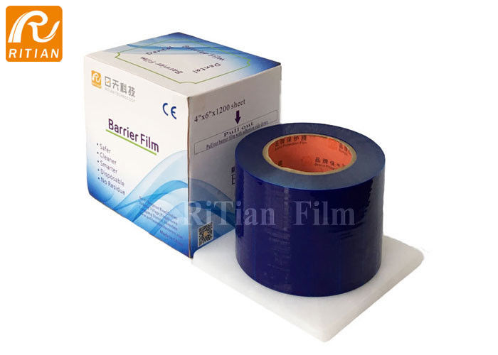 PE Dental Barrier Film 4"X6“X1200pcs 30 Mic Box Packing For Dental Use