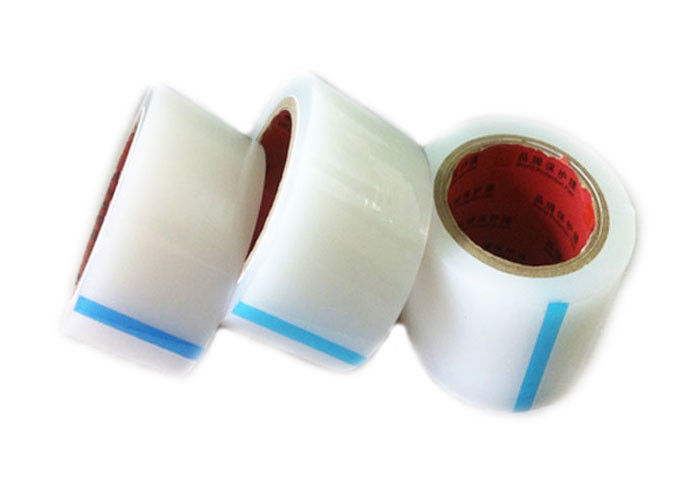 Sticky Type 30-50 Mic PE Protective Film Tape Transparent Plastic Sticky Type No ...