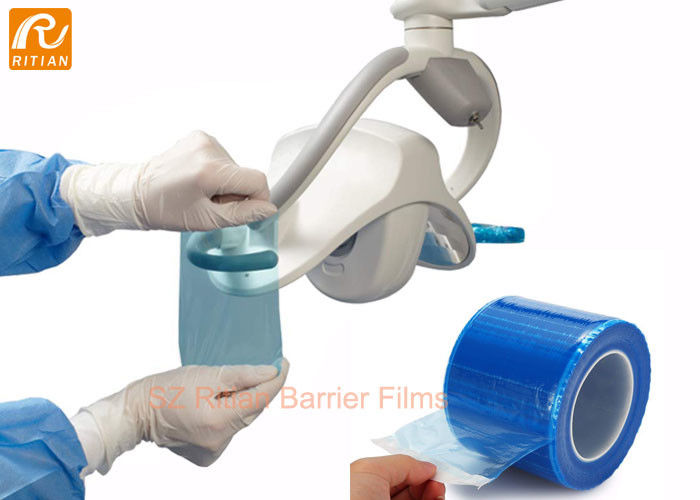 Medical Dental Barrier Film Roll Tape Blue 4" X 6" 1200 Sheets With