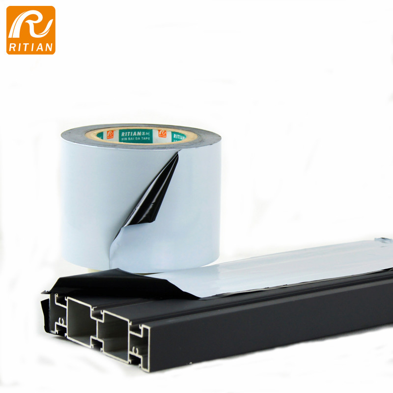 Self Adhesive Aluminium Protective Film Logo Printed Opaque 0.06mm Thickness