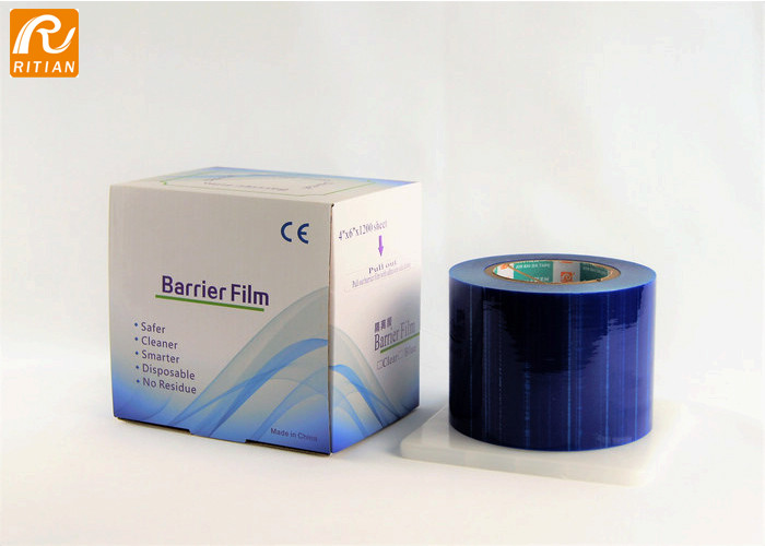 Blue Non Sticky Edge Dental Barrier Film 4inches X 6 Inches X 1200 Sheets