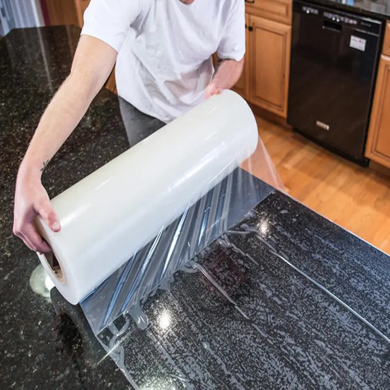 Hard Flooring Protective Film Self Adhesive Transparent Plastic Protection Film