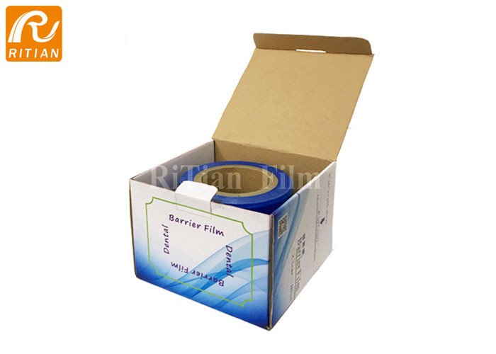 Disposable Dental Blue Barrier Film 1200 Sheets Per Roll No Residue Leave After Remove