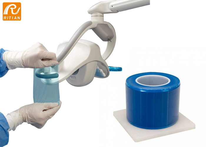 Dental Medical Barrier Film PE Barrier Tape Dental Adhesive / Non Adhseive Edge