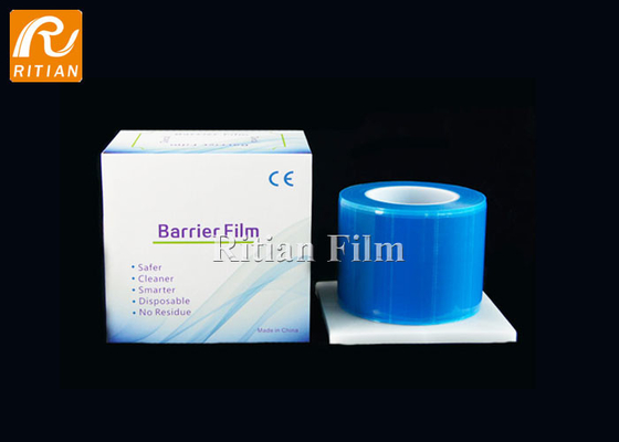 Blue Barrier Film Roll Tape Easy To Tear 4" X 6" 1200 Sheets For Dental, Tattoo And Makeup Microblading