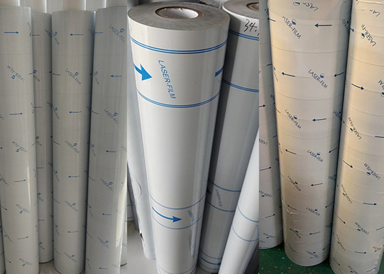 Good price Rubber-Based Adhesive Black/White Polyethylene Protective Film For Laser Cutting Processes online