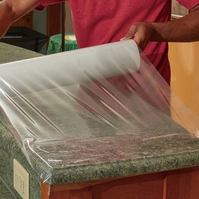 Transparent Granite Countertop Protector Marble Floor PE Protect Film Hardwood Plastic Clear Protection Film